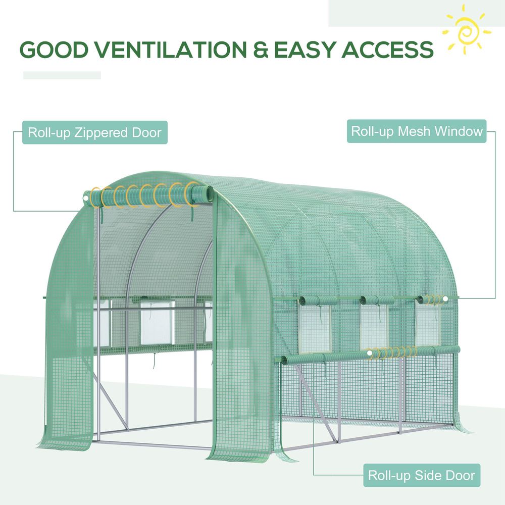 Premium Outdoor Greenhouse: UV-Protected, Great Ventilation, Easy Access - Grow Your Garden! - SGP Garden Ltd