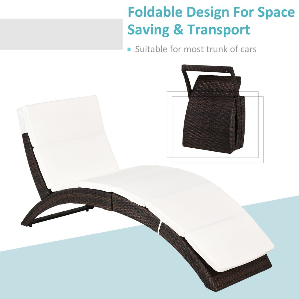 Premium Rattan Sun Lounger | Folding Recliner | Garden Furniture | 2 Colors - SGP Garden Ltd