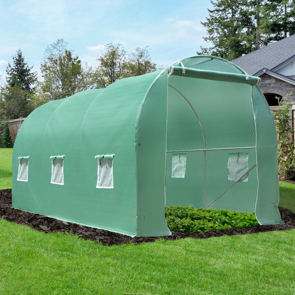 Premium Walk-in Greenhouse Tunnel - Durable, Weather-resistant Design - Ideal for Year-round Gardening - SGP Garden Ltd