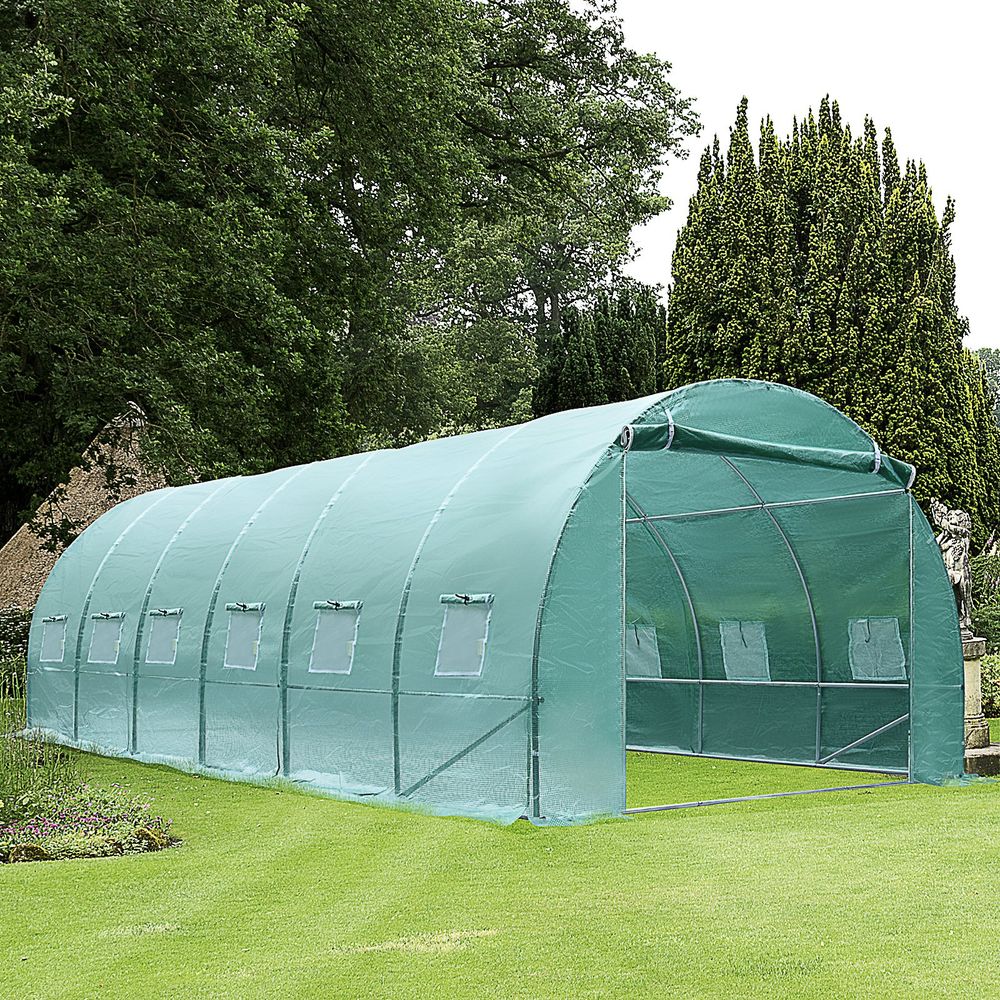 Premium Walk-in Greenhouse Tunnel - Durable, Weather-resistant Design - Ideal for Year-round Gardening - SGP Garden Ltd