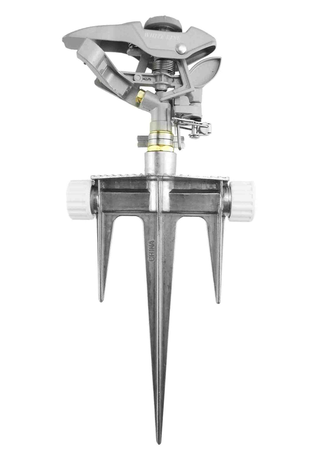 Pulsating Lawn Sprinkler - Triton White Line Garden Hose Pipe Garden Watering - SGP Garden Ltd