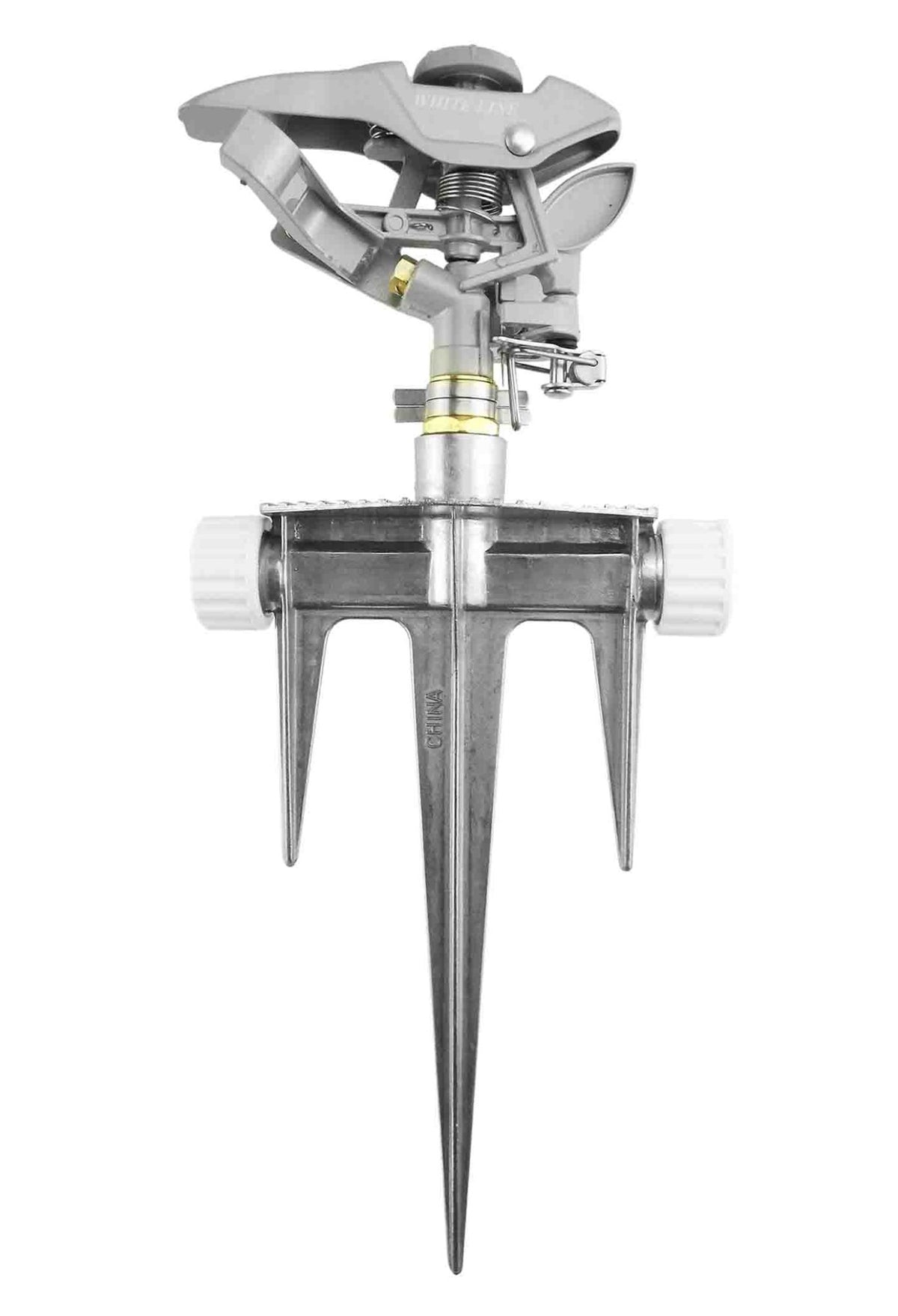 Pulsating Lawn Sprinkler - Triton White Line Garden Hose Pipe Garden Watering - SGP Garden Ltd