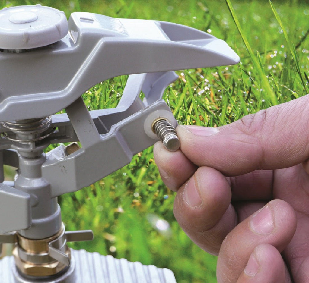 Pulsating Lawn Sprinkler - Triton White Line Garden Hose Pipe Garden Watering - SGP Garden Ltd