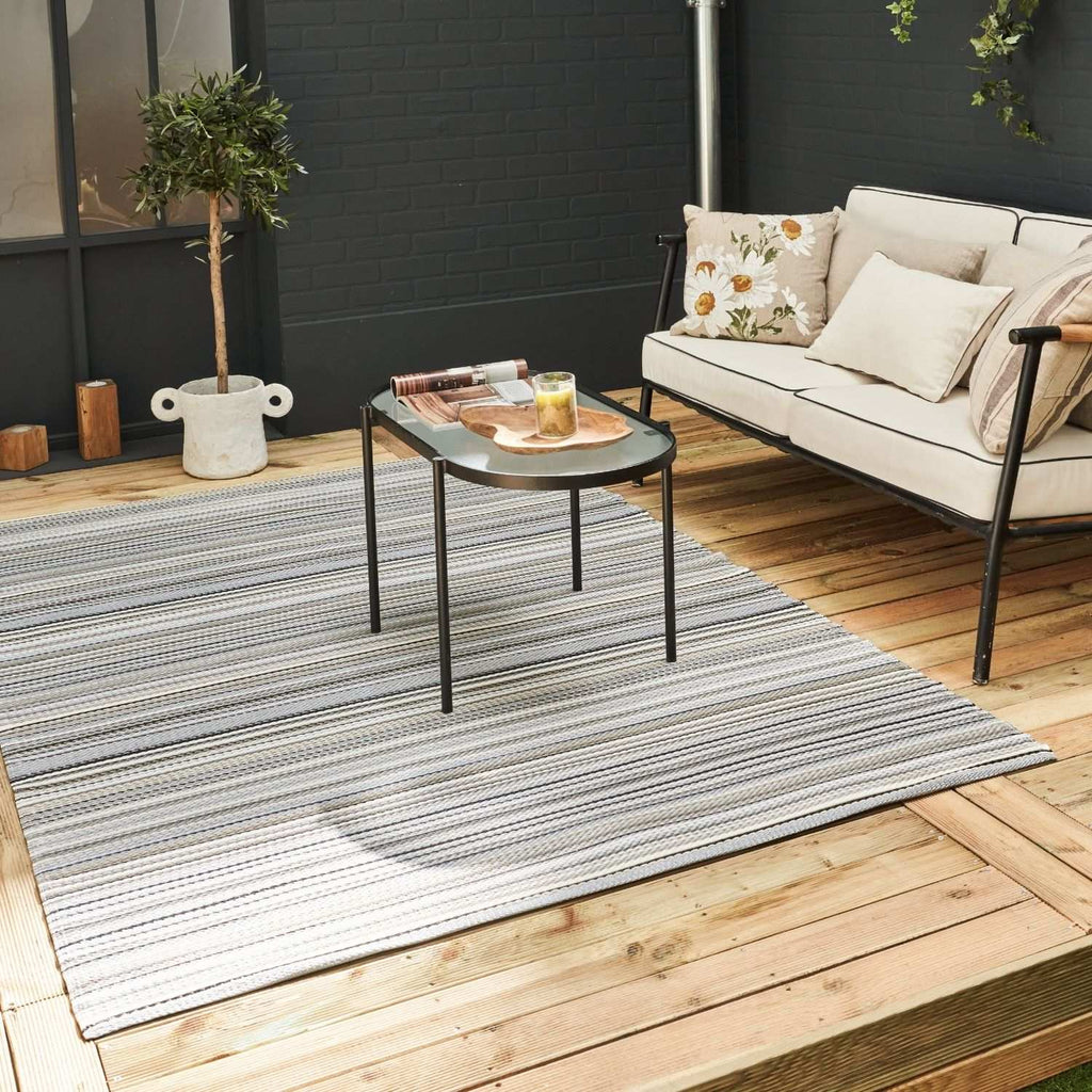 Rainbow Outdoor Rug Grey | 1020 - SGP Garden Ltd