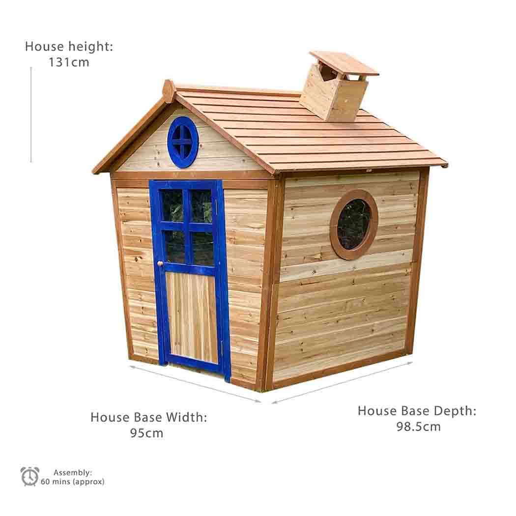 Redwood Lodge Wooden Playhouse – Pre-Painted Fir - SGP Garden Ltd