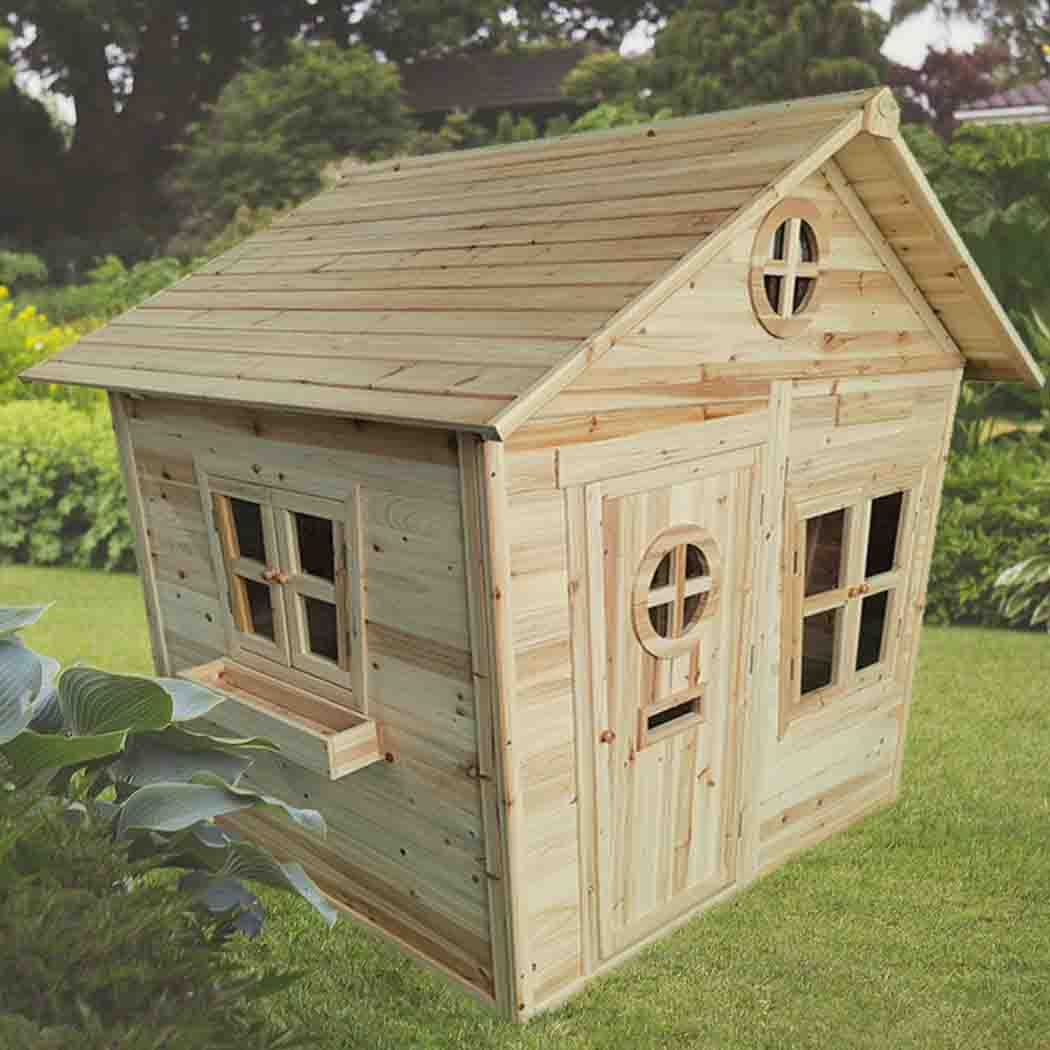 Redwood Mansion Wooden Playhouse - for Kids of All Ages - SGP Garden Ltd