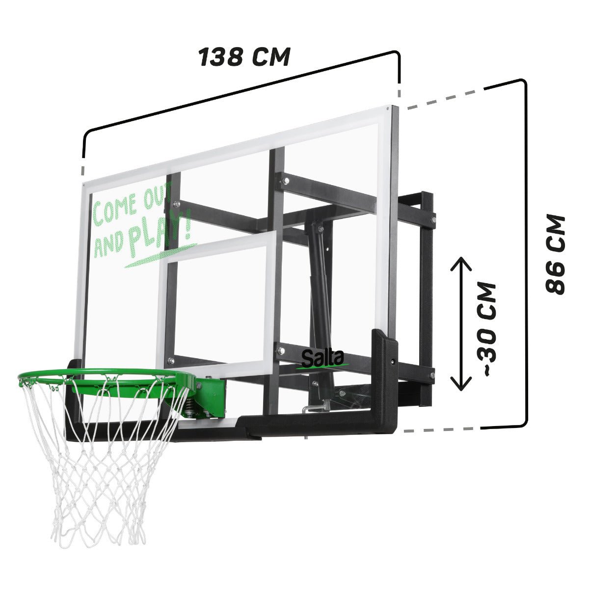 Salta Guard Backboard Basketball Hoop (Wall Mounted) - SGP Garden Ltd