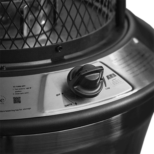 Santorini Retractable 360° Real‑Flame Patio Heater - SGP Garden Ltd