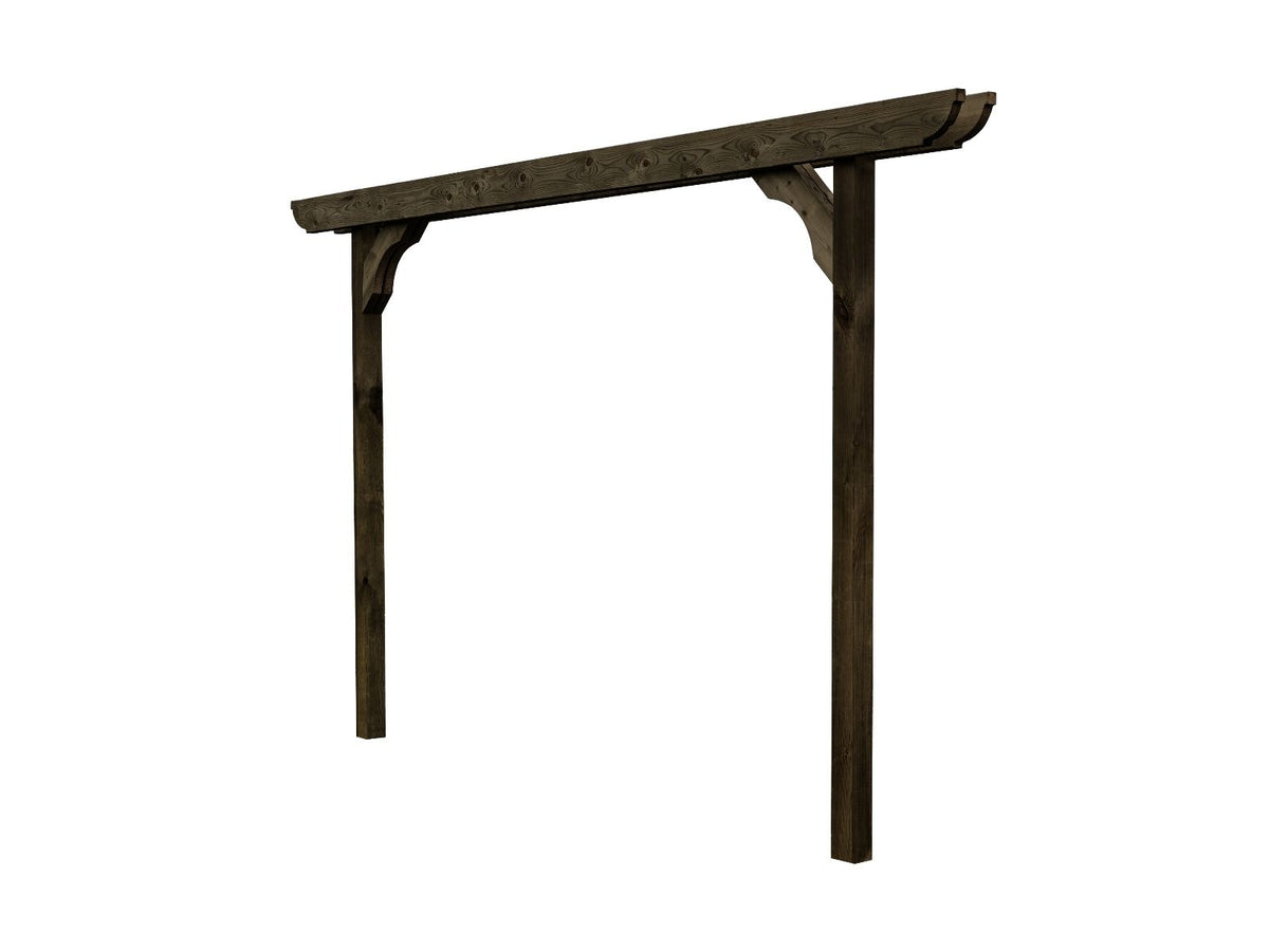 Screen Double Beam Pergola, Plant Climbing Arbour - Corbel Sculpted Brace - SGP Garden Ltd