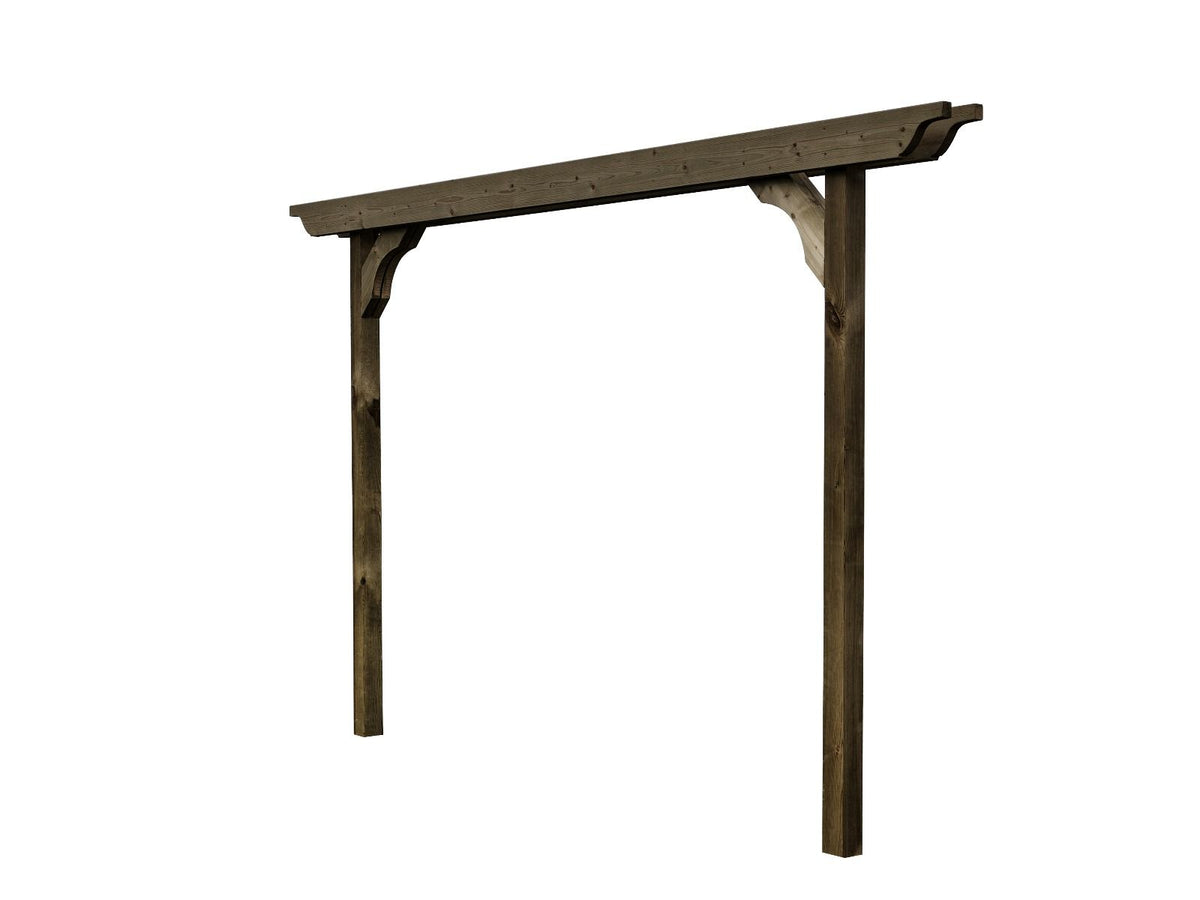 Screen Double Beam Pergola, Plant Climbing Arbour - Sculpted Brace - SGP Garden Ltd