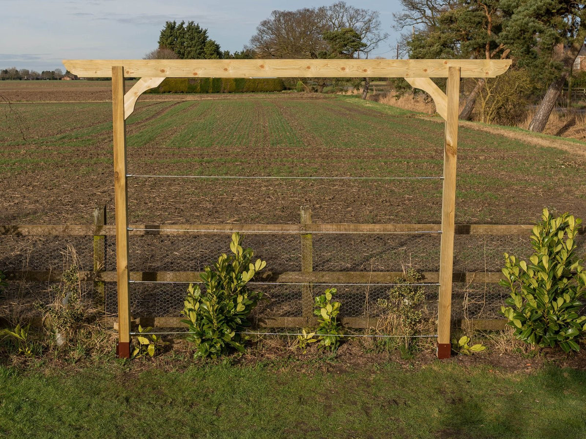 Screen Pergola, Plant Climbing Arbour - Corbel Sculpted Brace - SGP Garden Ltd