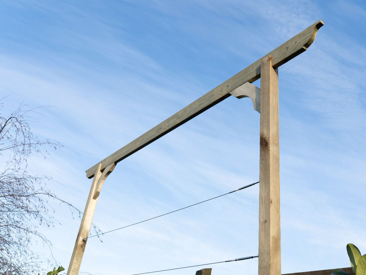 Screen Pergola, Plant Climbing Arbour - Longhorn Sculpted Brace - SGP Garden Ltd