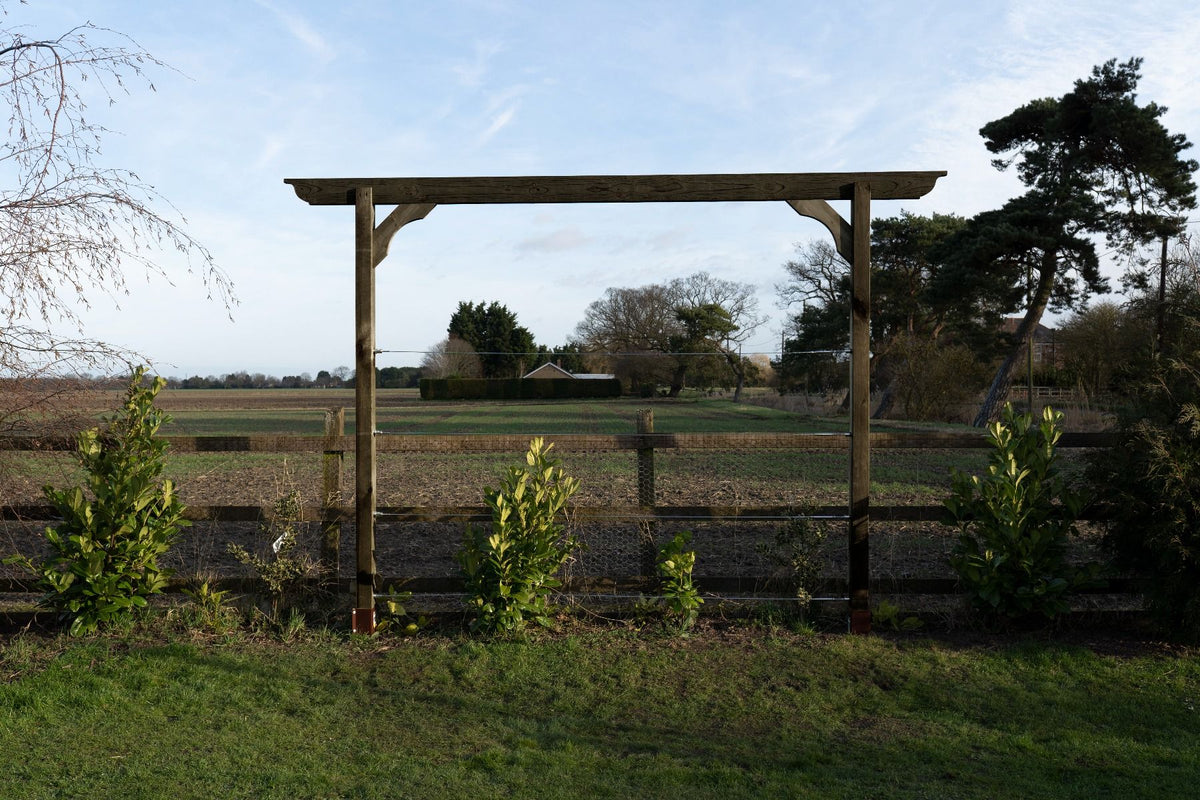 Screen Pergola, Plant Climbing Arbour - Longhorn Sculpted Brace - SGP Garden Ltd