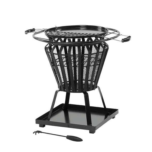 Signa Firebasket with 360° Heat & Integrated Cooking Grill - SGP Garden Ltd