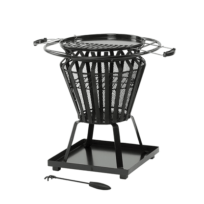 Signa Firebasket with 360° Heat & Integrated Cooking Grill - SGP Garden Ltd