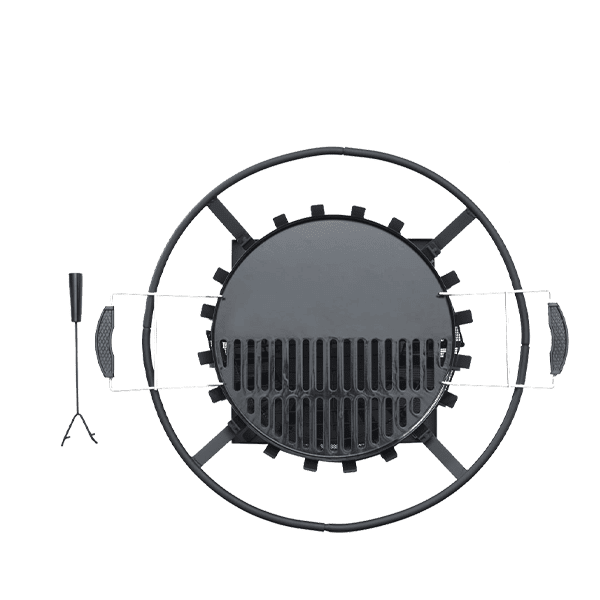 Signa Firebasket with 360° Heat & Integrated Cooking Grill - SGP Garden Ltd