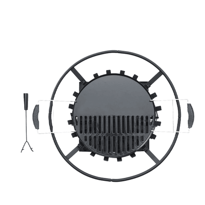 Signa Firebasket with 360° Heat & Integrated Cooking Grill - SGP Garden Ltd