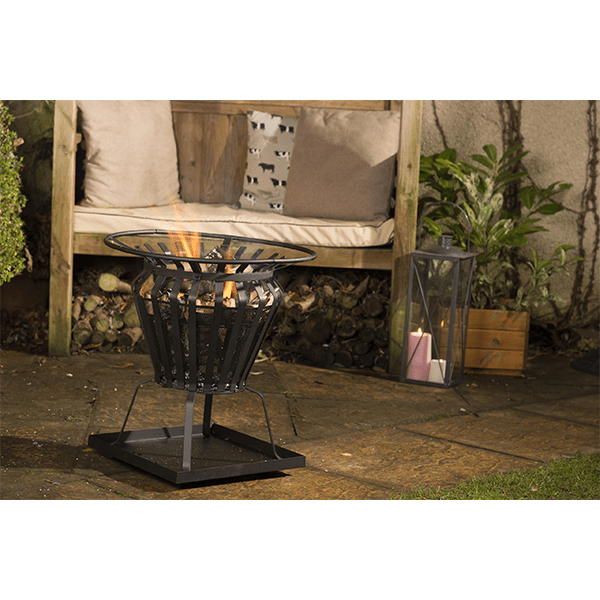 Signa Firebasket with 360° Heat & Integrated Cooking Grill - SGP Garden Ltd