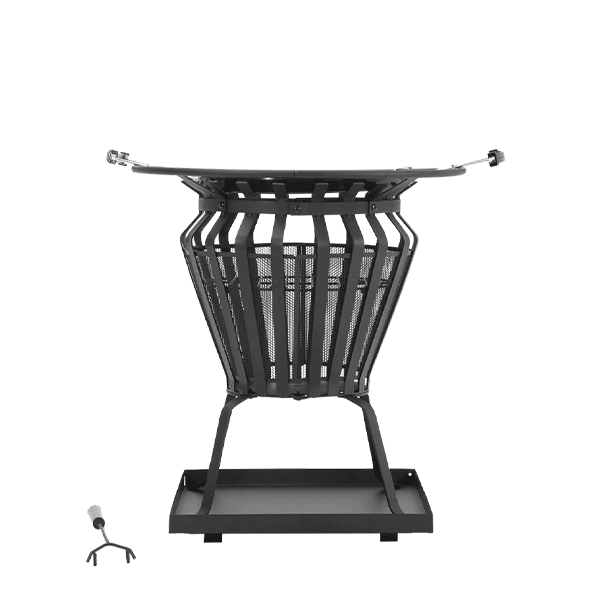 Signa Firebasket with 360° Heat & Integrated Cooking Grill - SGP Garden Ltd
