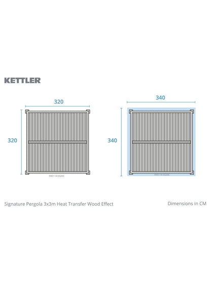 Signature Pergola 3 x 3m with 3 Blinds Incl Delivery and Installation - SGP Garden Ltd