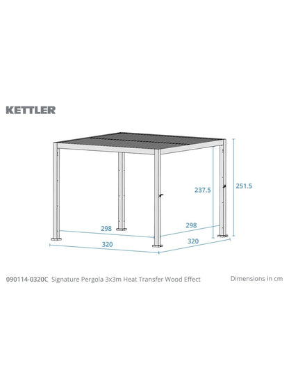 Signature Pergola 3 x 3m with 3 Blinds Incl Delivery and Installation - SGP Garden Ltd