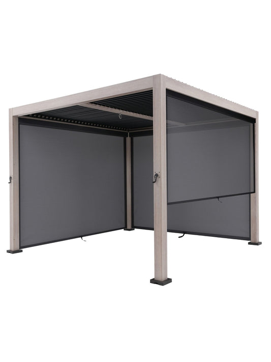 Signature Pergola 3 x 3m with 3 Blinds Incl Delivery and Installation - SGP Garden Ltd