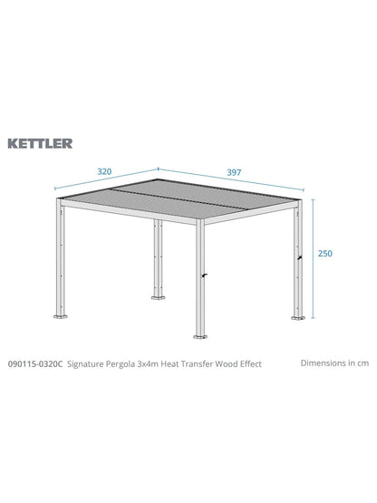 Signature Pergola 3 x 4m with 3 Blinds Incl Delivery and Installation - SGP Garden Ltd