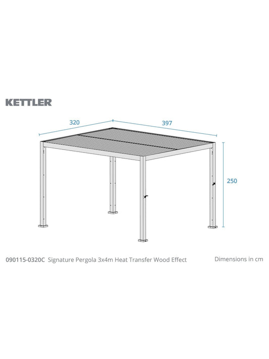 Signature Pergola 3 x 4m with 3 Blinds Incl Delivery and Installation - SGP Garden Ltd