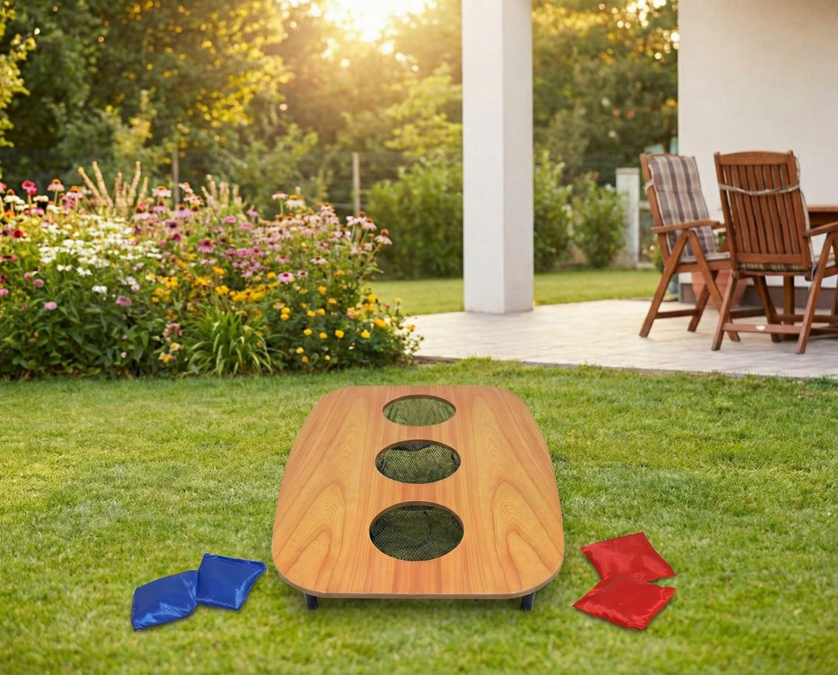 Single Deck Cornhole Game - Bean Bag Toss Game for Kids and Adults - SGP Garden Ltd