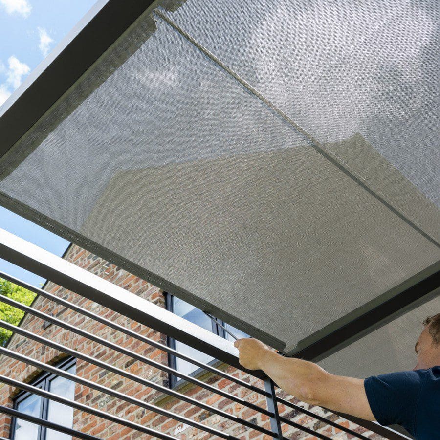 Sliding Roof Gazebo 2.8m x 2.8m - Sunshade - SGP Garden Ltd