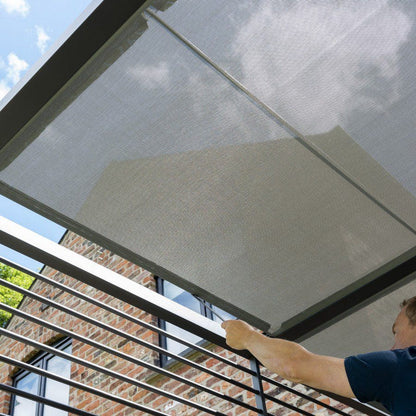 Sliding Roof Gazebo 2.8m x 2.8m - Sunshade - SGP Garden Ltd