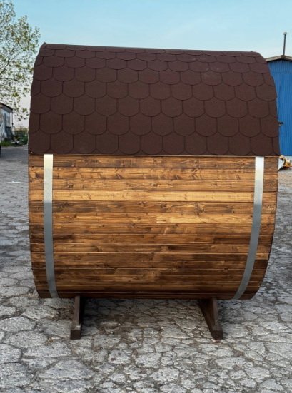 Steam & Oak Gas Barrel Sauna 1.8m (Electric Option) - SGP Garden Ltd