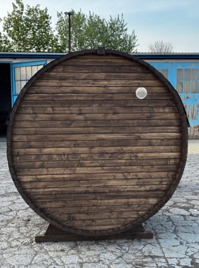 Steam & Oak Gas Barrel Sauna 1.8m (Electric Option) - SGP Garden Ltd