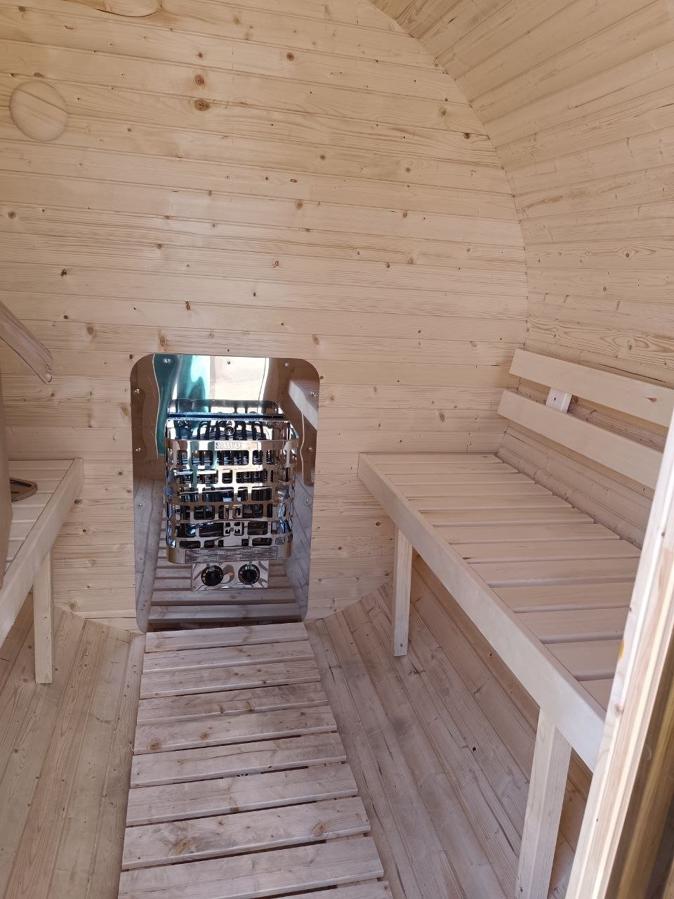 Steam & Oak Gas Barrel Sauna 1.8m (Electric Option) - SGP Garden Ltd