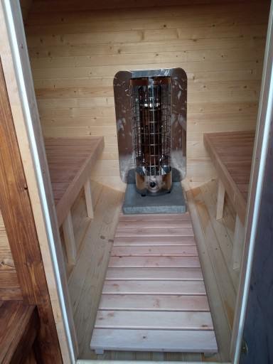 Steam & Oak Gas Barrel Sauna 2.4m with Porch (Electric or Wood-Fired) - SGP Garden Ltd