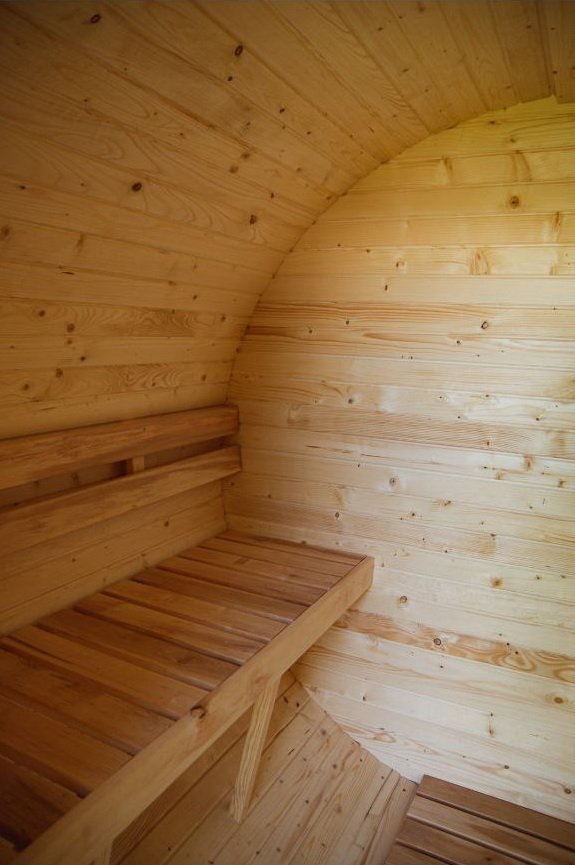 Steam & Oak Gas Barrel Sauna 2.4m with Porch (Electric or Wood-Fired) - SGP Garden Ltd