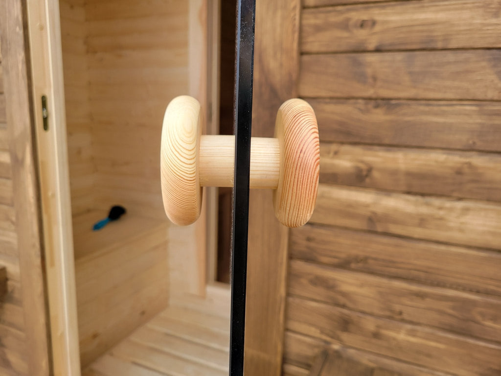 Steam & Oak Gas Barrel Sauna 3m with Anteroom (Electric or Wood-Fired) - SGP Garden Ltd