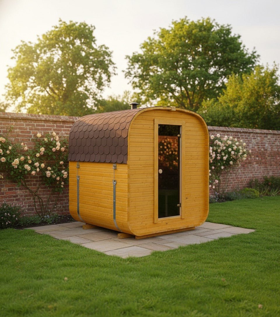 Steam & Oak Gas Cube Sauna 1.8m (Electric Option) - SGP Garden Ltd
