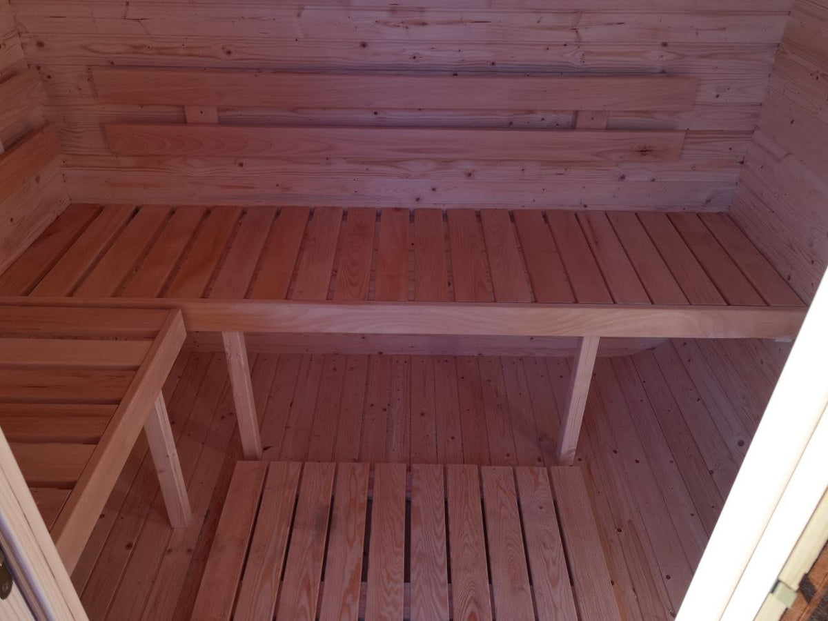 Steam & Oak Gas Cube Sauna 1.8m (Electric Option) - SGP Garden Ltd