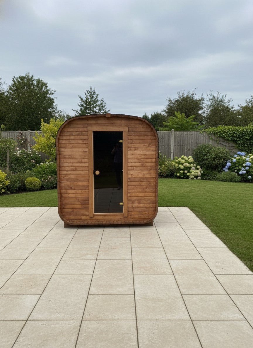 Steam & Oak Gas Cube Sauna 1.8m (Electric Option) - SGP Garden Ltd