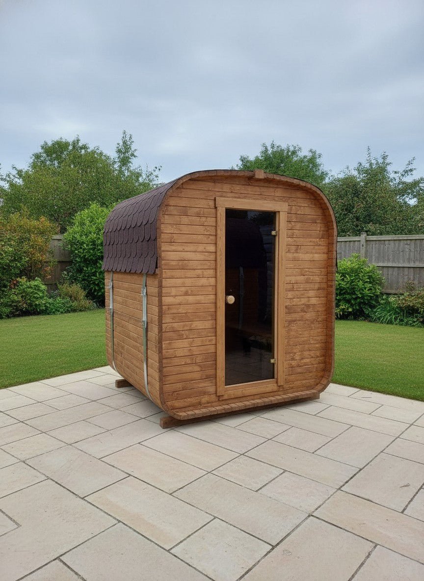 Steam & Oak Gas Cube Sauna 1.8m (Electric Option) - SGP Garden Ltd