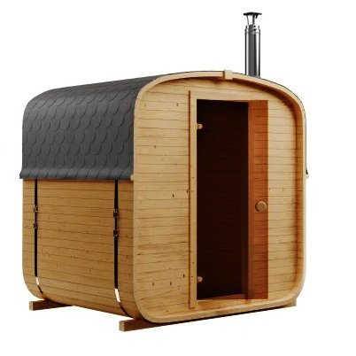 Steam & Oak Gas Cube Sauna 1.8m (Electric Option) - SGP Garden Ltd