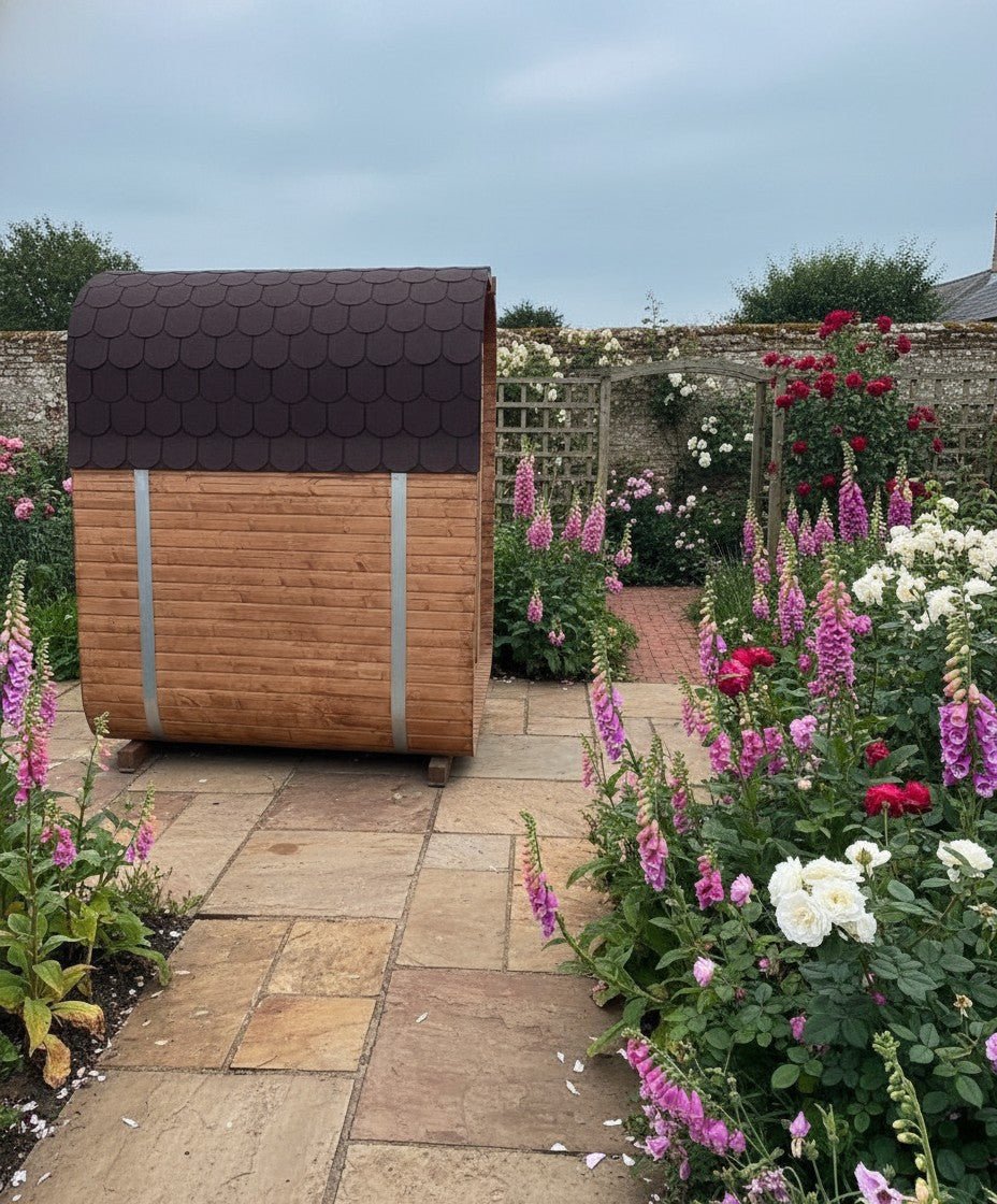 Steam & Oak Gas Cube Sauna 1.8m (Electric Option) - SGP Garden Ltd