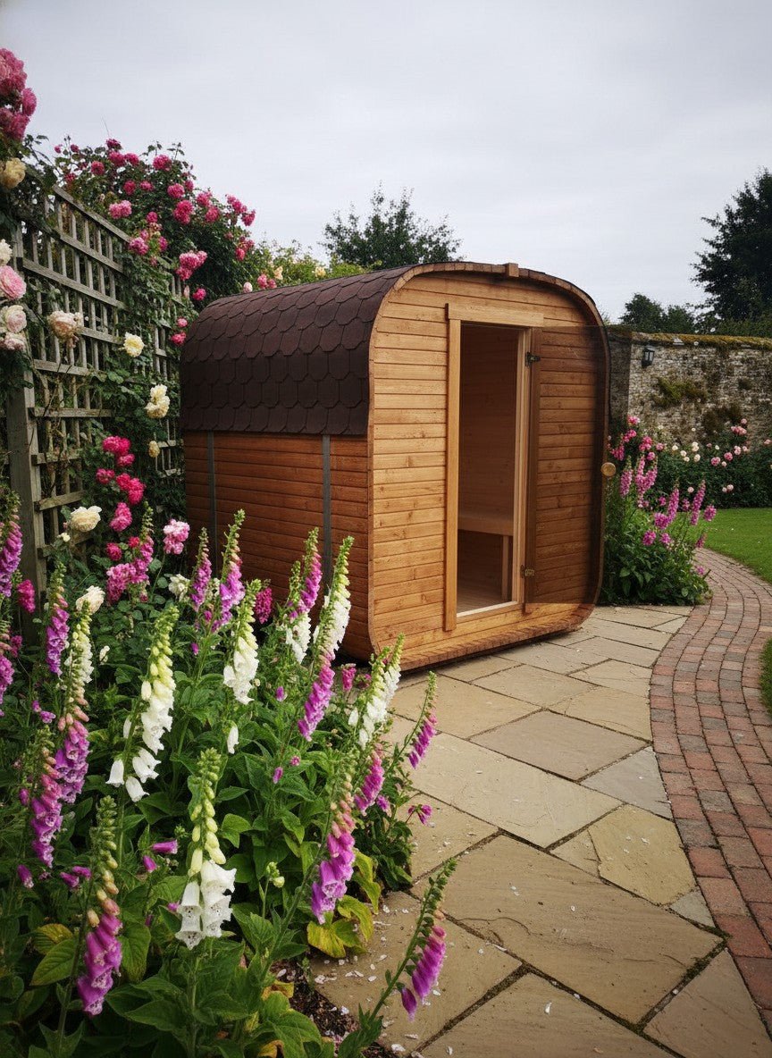 Steam & Oak Gas Cube Sauna 1.8m (Electric Option) - SGP Garden Ltd