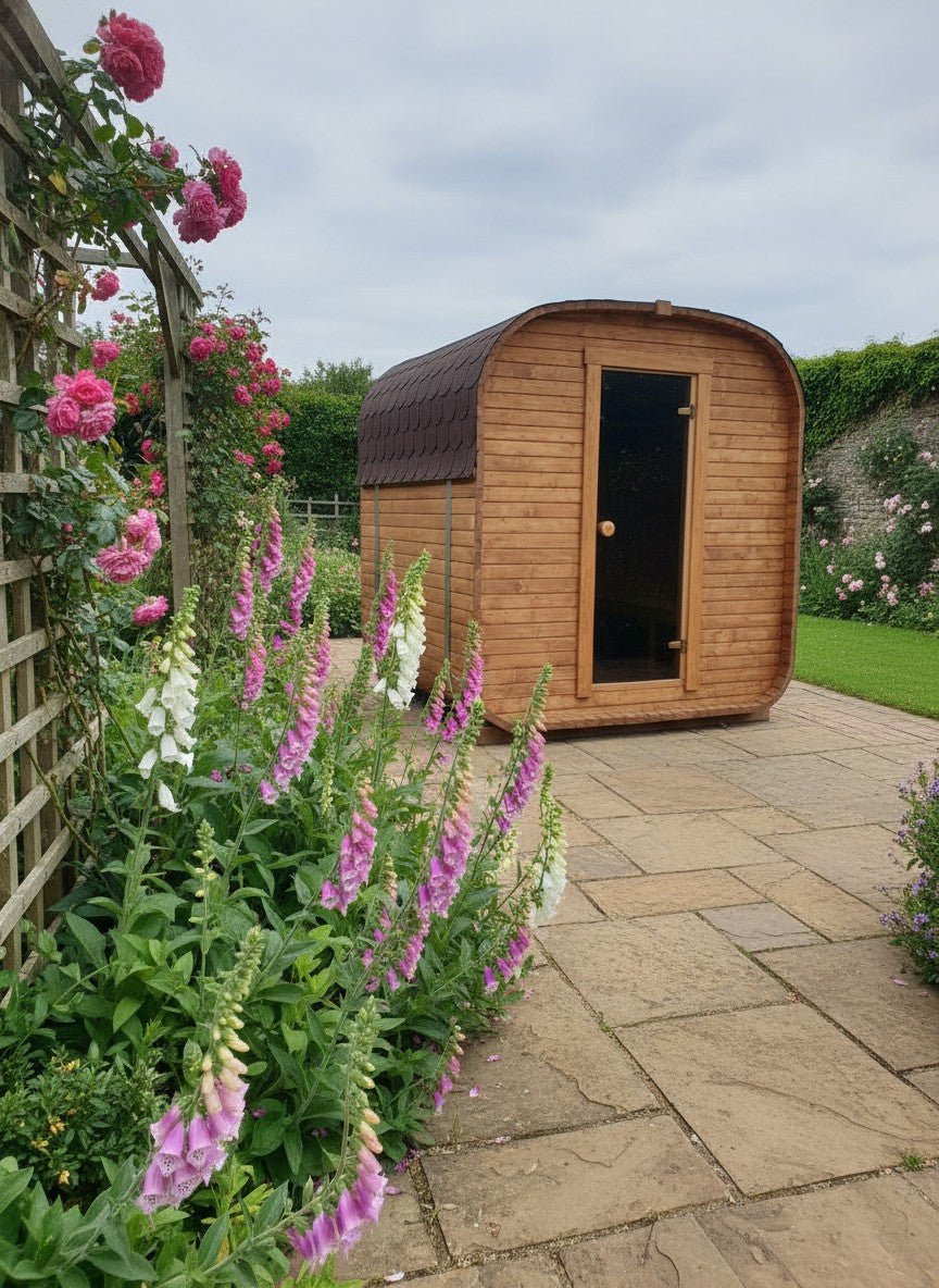 Steam & Oak Gas Cube Sauna 1.8m (Electric Option) - SGP Garden Ltd