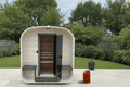 Steam & Oak Gas Cube Sauna 2.4m with Porch (Electric or Wood-Fired) - SGP Garden Ltd