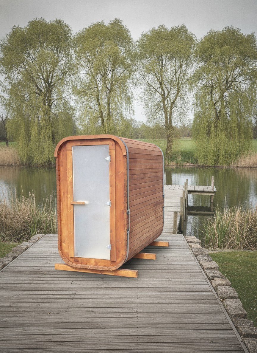 Steam & Oak Gas Sauna Pod 2.4m (Electric Option) - SGP Garden Ltd