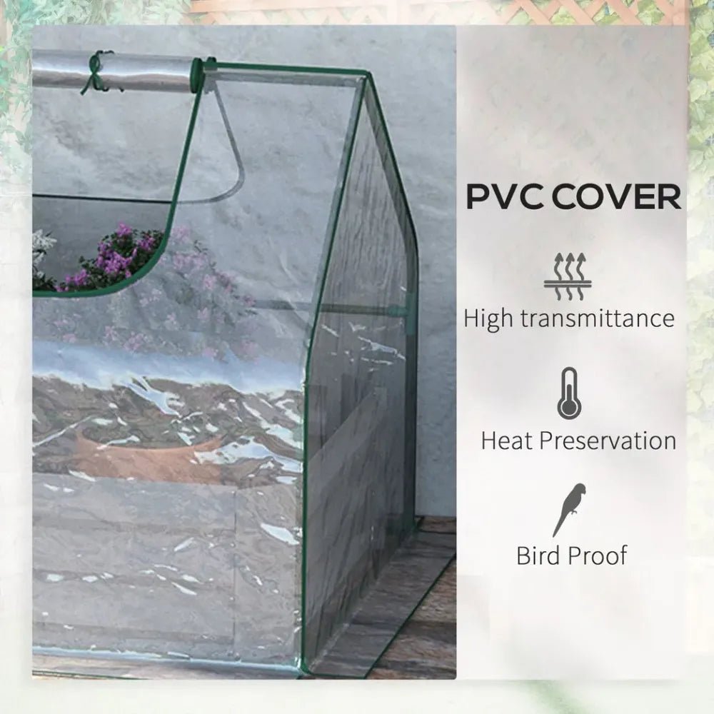 Steel Raised Garden Bed Planter Box with Greenhouse - Dual Use - Clear - Professional Quality - SGP Garden Ltd
