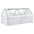 Steel Raised Garden Bed Planter Box with Greenhouse - Dual Use - Clear - Professional Quality - SGP Garden Ltd