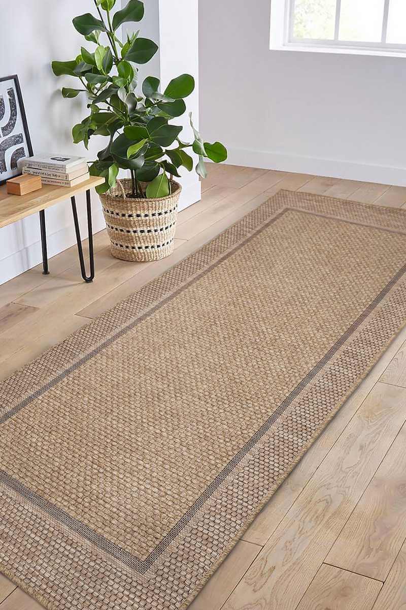 Summer Latte Border Rug – Indoor/Outdoor - SGP Garden Ltd